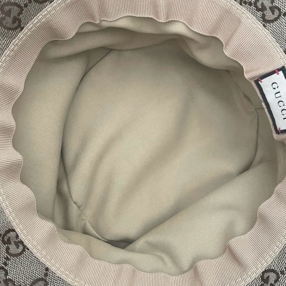 Beige Monogram Wide-Brim Hat - Picture 6 of 8